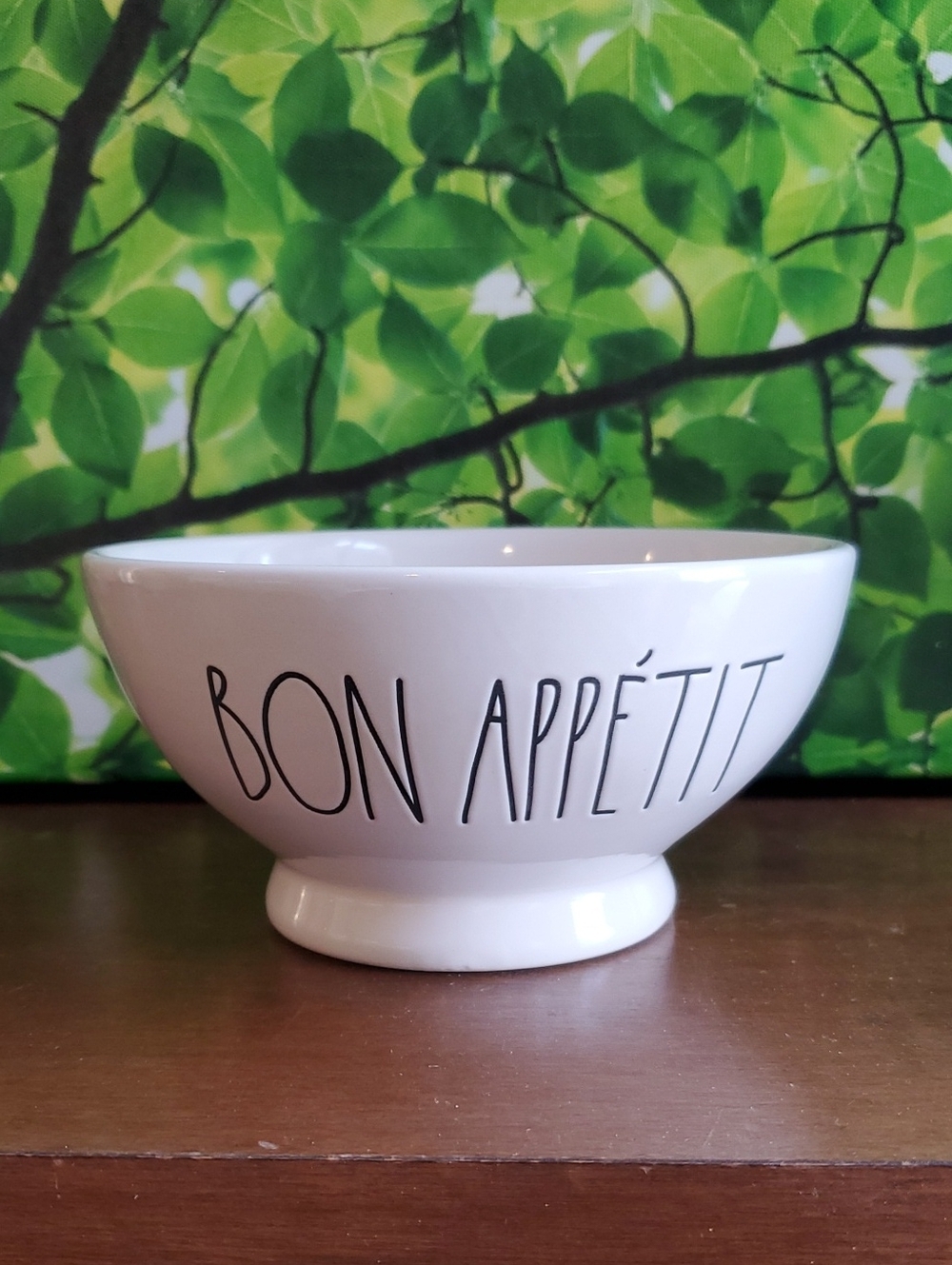 Rae Dunn Artisan Collection Bon Appétit Ceramic Footed Cereal Salad Soup Bowl